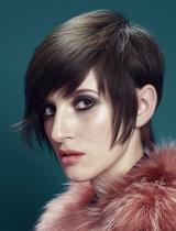 Short Brown Choppy Hairstyle by Framesi IT