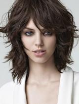 Medium Black Messy Hairstyle by Jean Claude Aubry