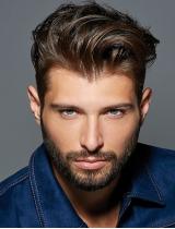 Mens Medium Brown Hairstyle by Michel Dervyn