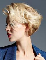 Short Sculptured Hairstyle by Michel Dervyn