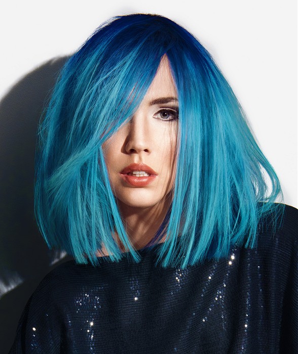 TONI&GUY Medium Blue Hairstyles