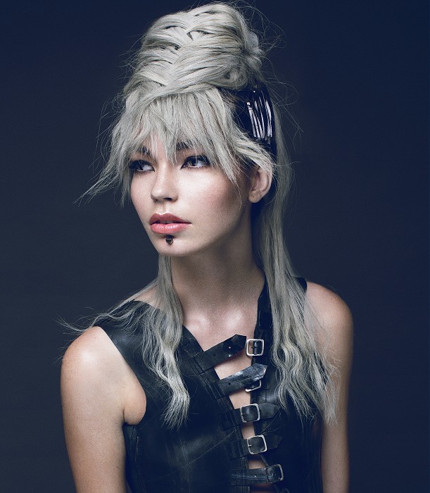 Nicole Kae Long Grey Hairstyles