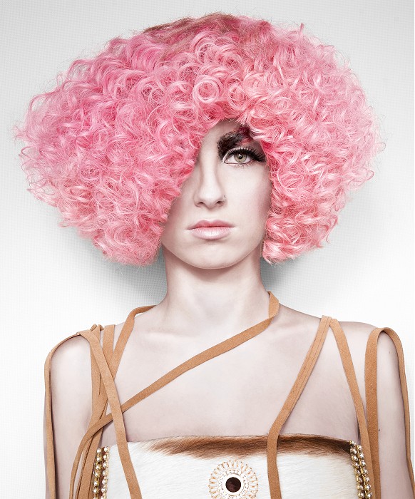 Mikel Luzea Long Pink Hairstyles