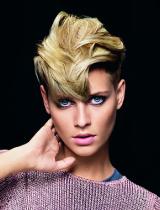 Short Blonde Sculptured Hairstyle by Schwarzkopf