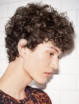 Mens Curly Hairstyle by La Biosthetique