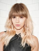 Long Blonde Fringe Hairstyle by La Biosthetique