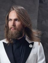 Mens Long Brown Hairstyle by Paul Gehring