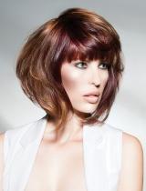 Medium Red Hairstyle by Scruples