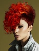 Medium Red Hairstyle by Hensmans