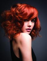 Red Glamourous Hairstyle by Unite