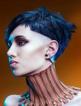 Black Sculptured Hairstyle by Damien Johnston