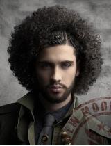 Mens Curly Hairstyle by Centro Beta