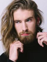 Mens Long Blonde Hairstyle by Laurent Micas