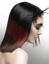 Medium Red Spikey Hairstyle by Stelios Papas