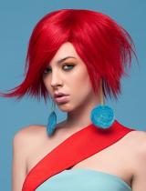 Medium Red Coloured Hairstyle by Farouk