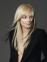 Long Blonde Fringe Hairstyle by La Biosthetique