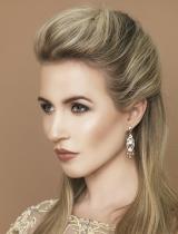 Long Blonde Updo Hairstyle by The Head Boutique