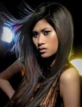 Long Black Straight Hairstyle by Anne Veck Hair