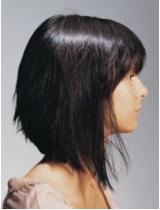 Medium Black Hairstyle by Saks