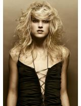 Long Blonde Curly Hairstyle by Barrie Stephen