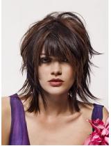 Medium Black Straight Hairstyle by Royston Blythe