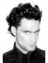 Mens Medium Black Hairstyle by Zullo & Holland