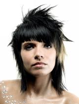 Black Messy Hairstyle by Paul Gordon