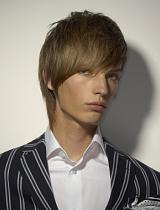 Mens Medium Blonde Hairstyle by HOB Salons