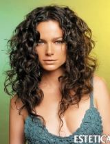 Brown Curly Hairstyle by Estetica