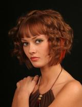 Medium  Curly Hairstyle by Claibornes