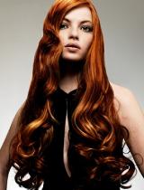 Red Wavy Hairstyle by Reds Hair & Beauty