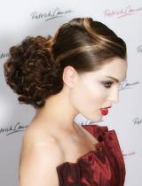 Long Brown Top-Knot Hairstyle by Patrick Cameron