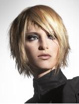 Medium Blonde Choppy Hairstyle by Lanza