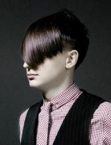 Mens Medium Black Hairstyle by Aveda